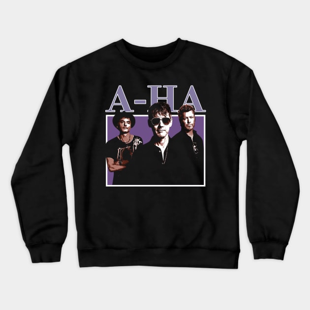 Cry Wolf for a-ha Synth-Pop Fan Apparel Crewneck Sweatshirt by Mushroom Time